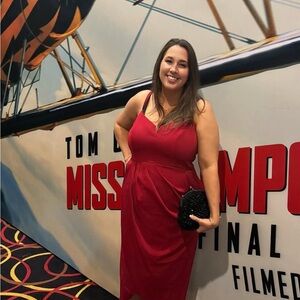 City Chic Red Midi Dress